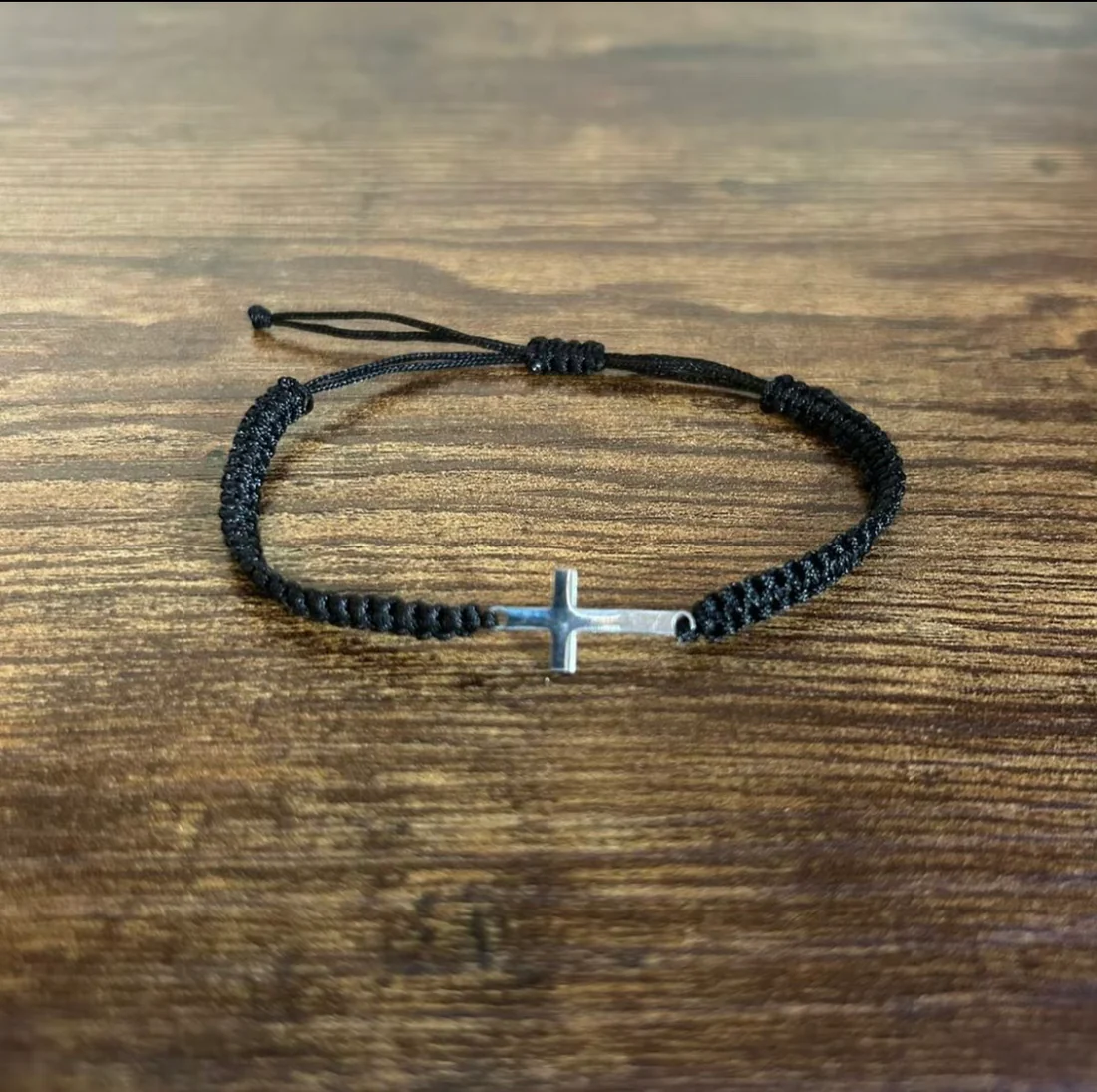 HP™  Braided Cross Charm Bracelet